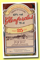 Glenfarclas 25 yo (43%, OB, ‘all malts’, Martindill, Germany, +/-1975)